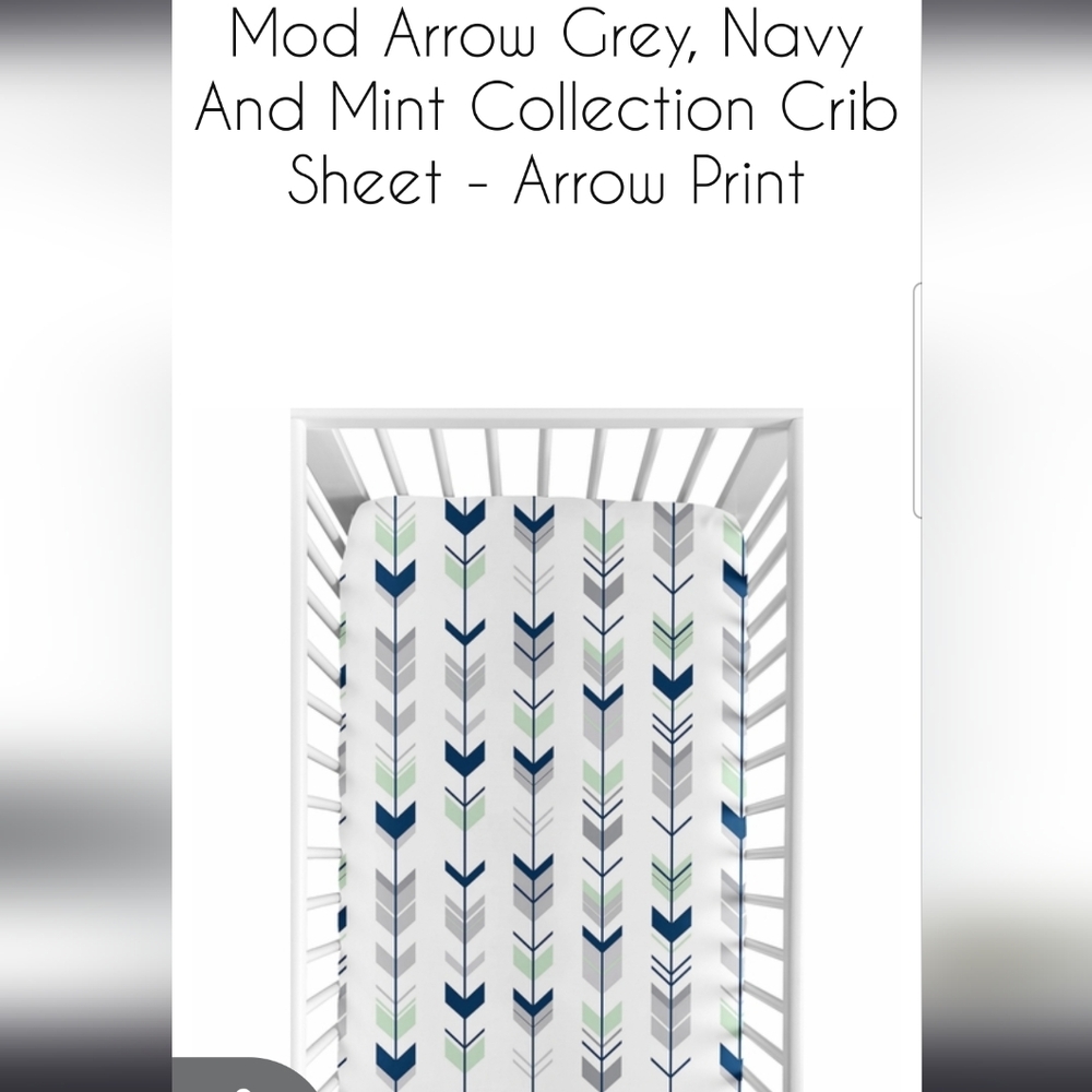 5 For $25 Arrow Print Fitted Crib Sheet